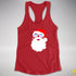 Santa Cutout BigenderSanta’s Bigender Pride Flag Shades Racerback Tank - Red